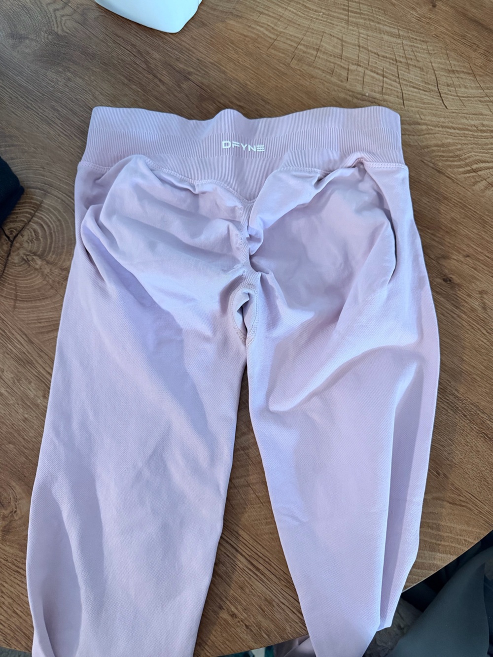 DFYNE Women's Pink Shapewear Leggings